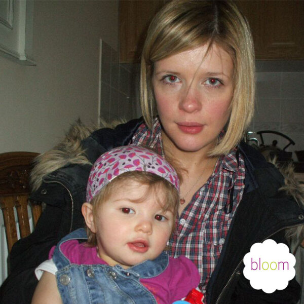 Victoria Jennings with first daughter Ana